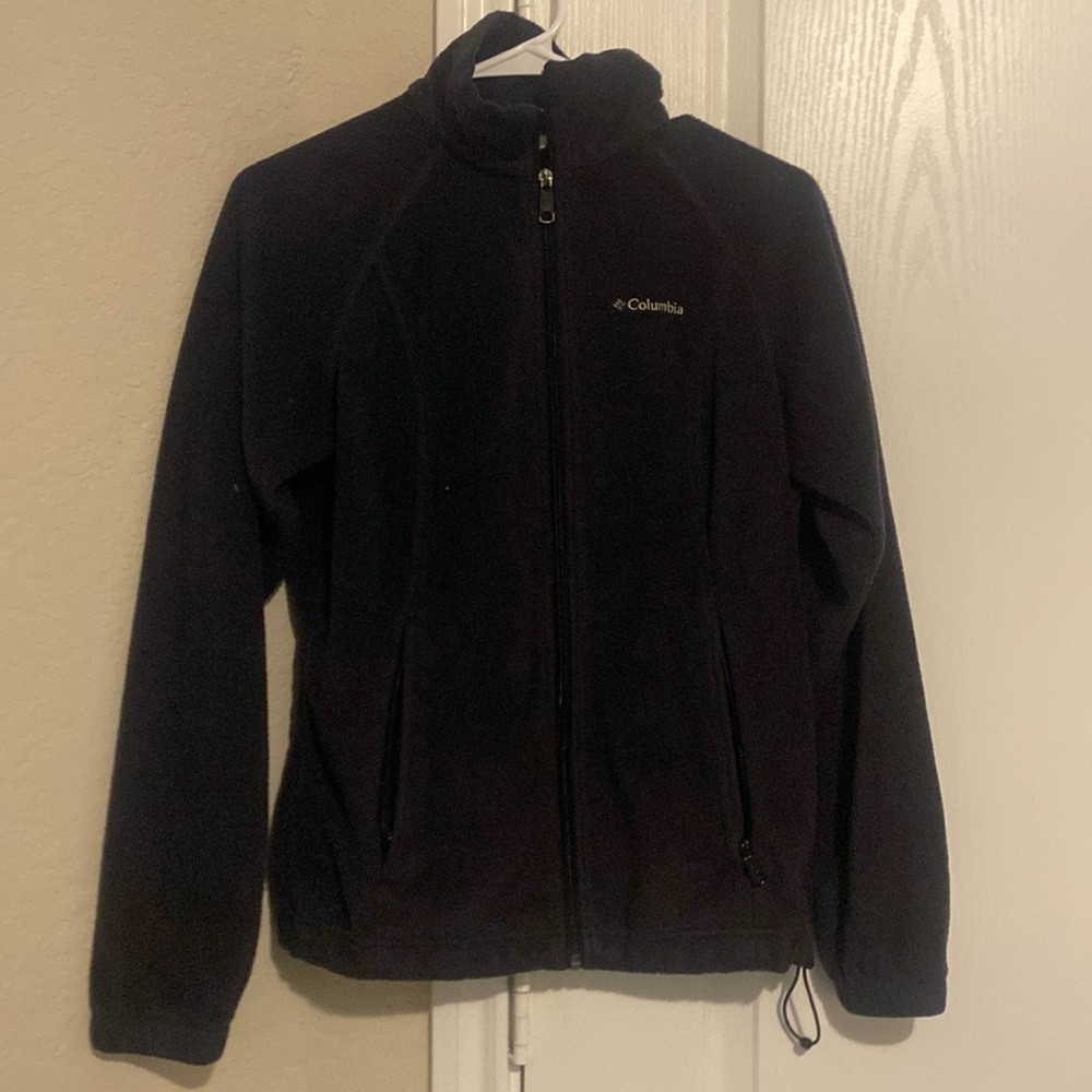 Pre Owned Black Columbia Fleece Jacket Small Women’s